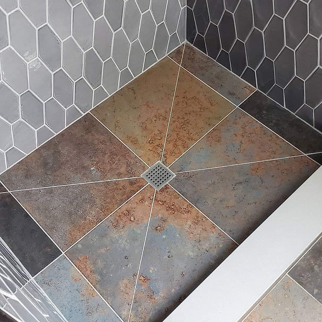 photo d'un chantier en carrelage